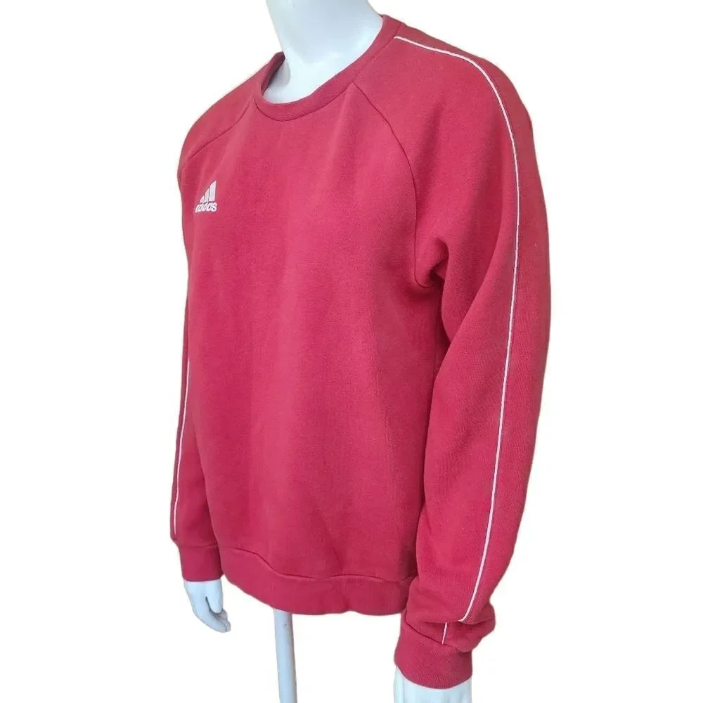Adidas Red & White Sweatshirt (XS)